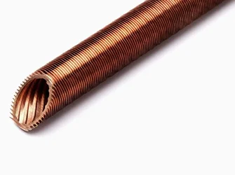 Copper Corrugated Fin Tubes